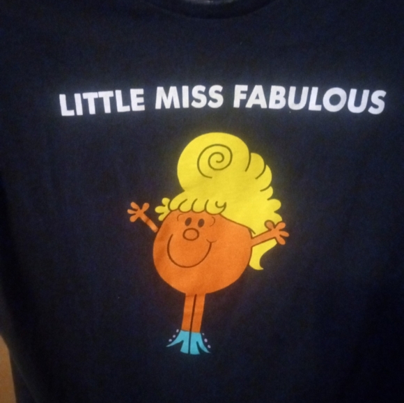 Womens Little Miss Fabulous Black T-shirt SIZE XL - Picture 3 of 5